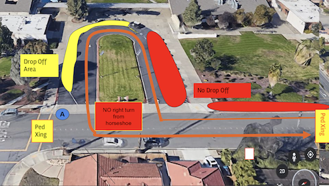 Horseshoe Map - NO right turn from horseshoe